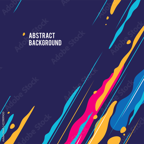 Trendy abstract design, colored dynamic background. Applicable for placards, brochures, posters, covers and banners. Vector illustration.