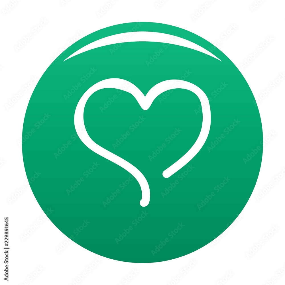 Sketch heart icon. Simple illustration of sketch heart vector icon for any design green Sketch heart icon. Simple illustration of sketch heart vector icon for any design green