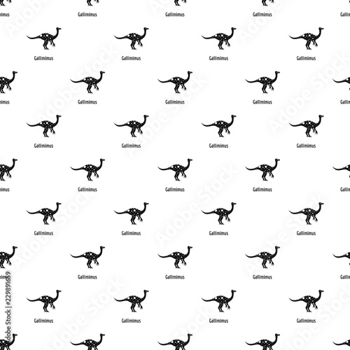 Gallimimus pattern seamless vector repeat geometric for any web design