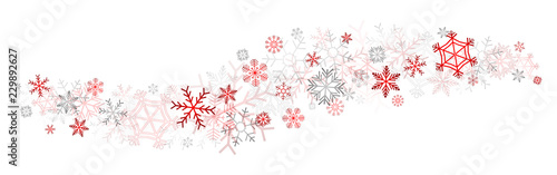 red snowflakes decor