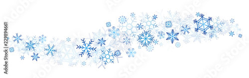 blue snowflakes decor