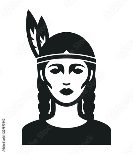 American indian girl