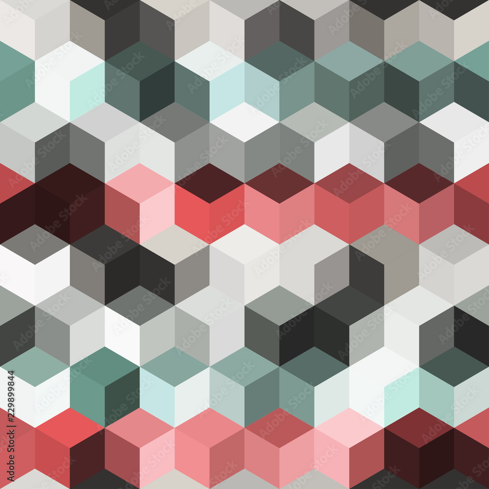 Hexagon grid seamless vector background. Stylized polygons bauhaus corners geometric design. Trendy colors hexagon cells pattern for banner or cover. Hexagonal shapes modern backdrop. Hexagon grid seamless vector background. Stylized polygons bauhaus corners geometric design. Trendy colors hexagon cells pattern for banner or cover. Hexagonal shapes modern backdrop.