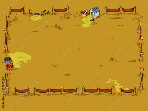 Game background for dog 