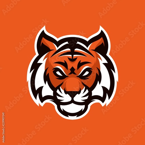 Animal head mascot gaming logo