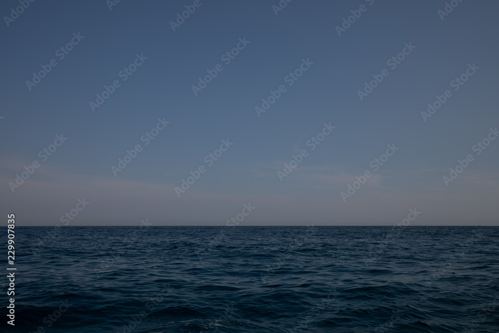 Horizon on the sea