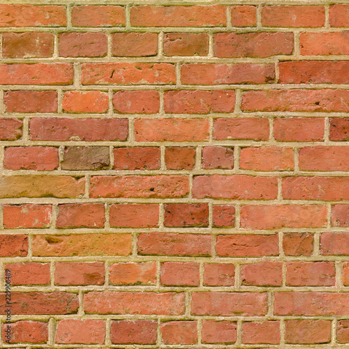 Red brick wall texture background material of industry construction