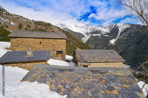 Arinsal village in Andorra Pyrenees photo