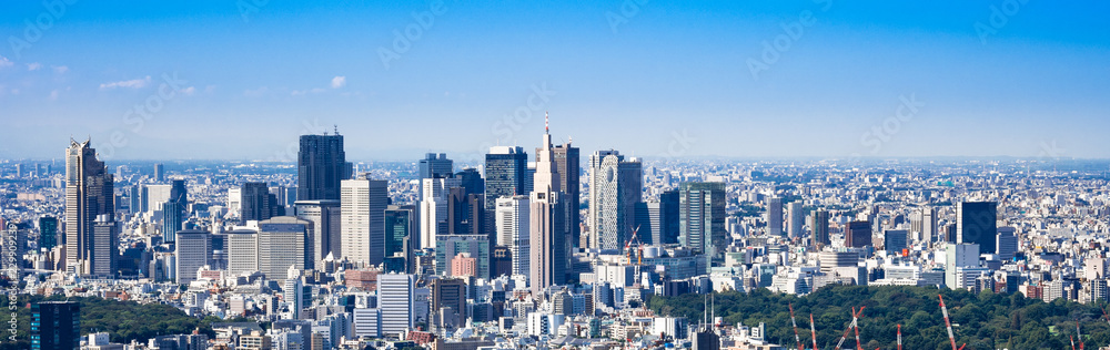 Fototapeta premium 東京 新宿副都心 ワイド