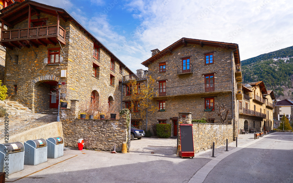 Ordino village in Andorra Pyrenees