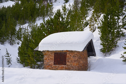 Pal snow house in Andorra Pyrenees photo