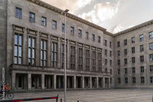 Main entrance of the Federal Ministry of Finance, Berlin, Germany photo