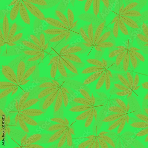 marijuana leaf, seamless pattern