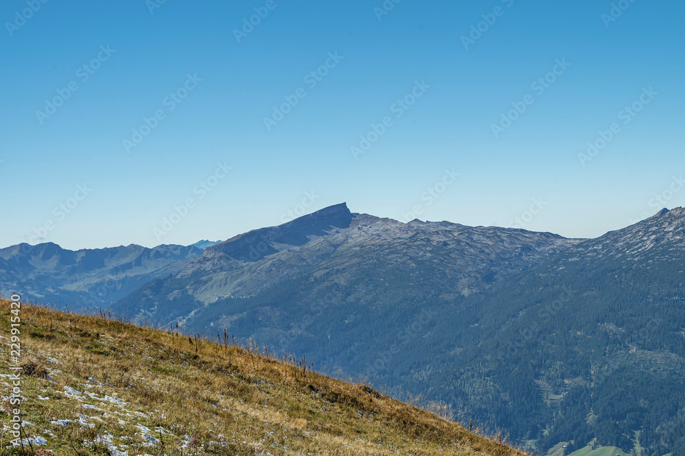Awesome Close-up View from Schlappold-Head to Hoher Ifen in the Kleinwalser-Valley / Bavaria