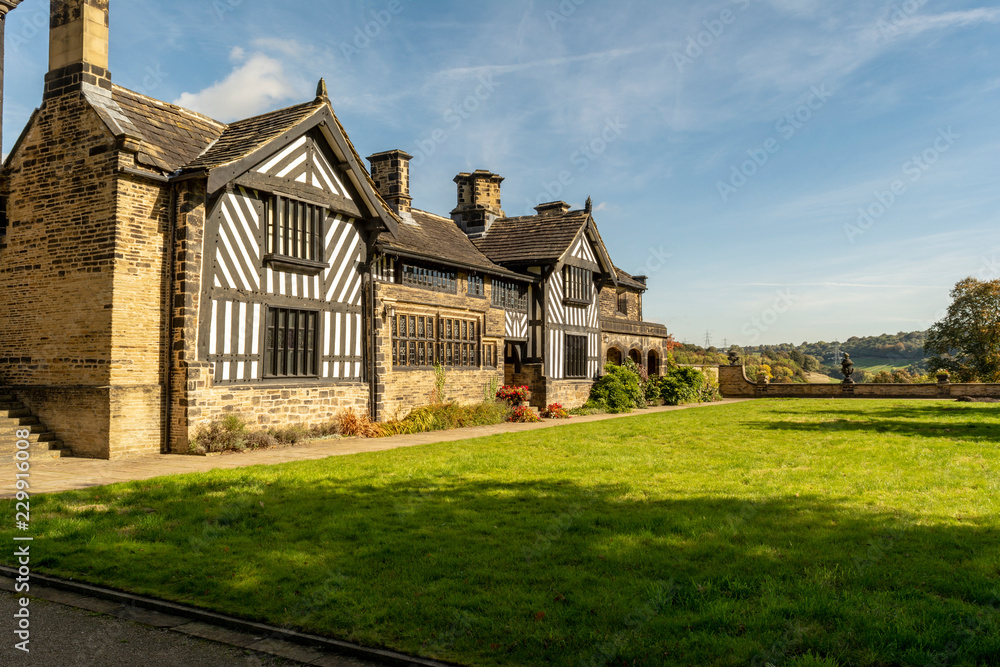 Shibden Hall old house in countryside