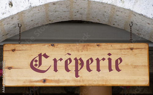 Fotografía Enseigne crêperie