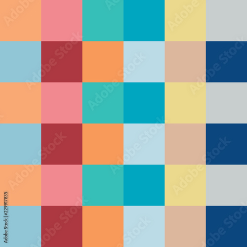 Checkered seamless pattern. Vector illustration. Abstract geometric background.