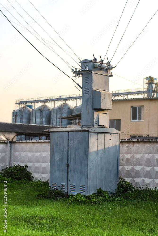Obraz premium Power plant is a station of transformation