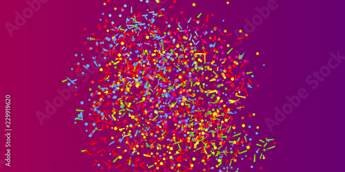 Confetti on isolated background. Texture with many glitters. Pattern for flyers, banners and textiles. Greeting cards