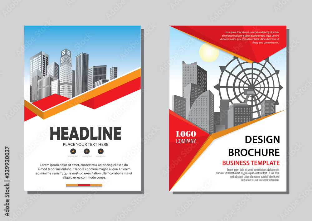 Brochure template layout, cover design annual report, magazine, flyer or booklet in A4 with blue geometric shapes on polygonal background Brochure template layout, cover design annual report, magazine, flyer or booklet in A4 with blue geometric shapes on polygonal background