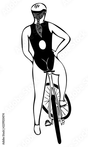 Cycling triathlete 1
