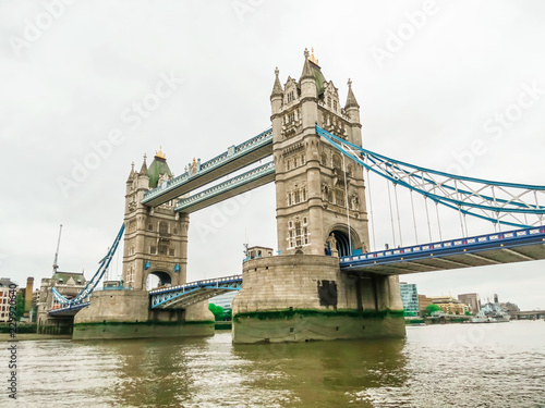 Tower Bridge  iconic victorian bridge through the Thames River