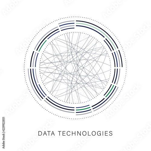 Abstract illustration of data connectivity plot