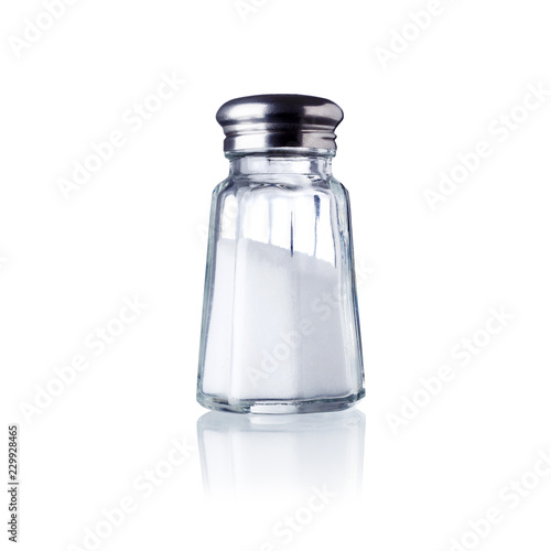 salt shaker, isolated on white 