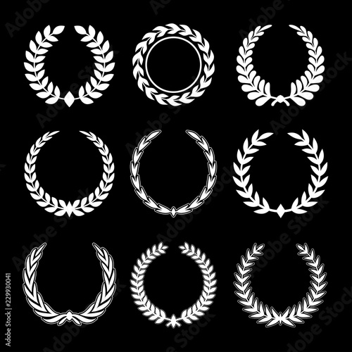 Laurel Wreaths Vector Set