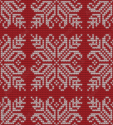 Seamless flower knitting pattern