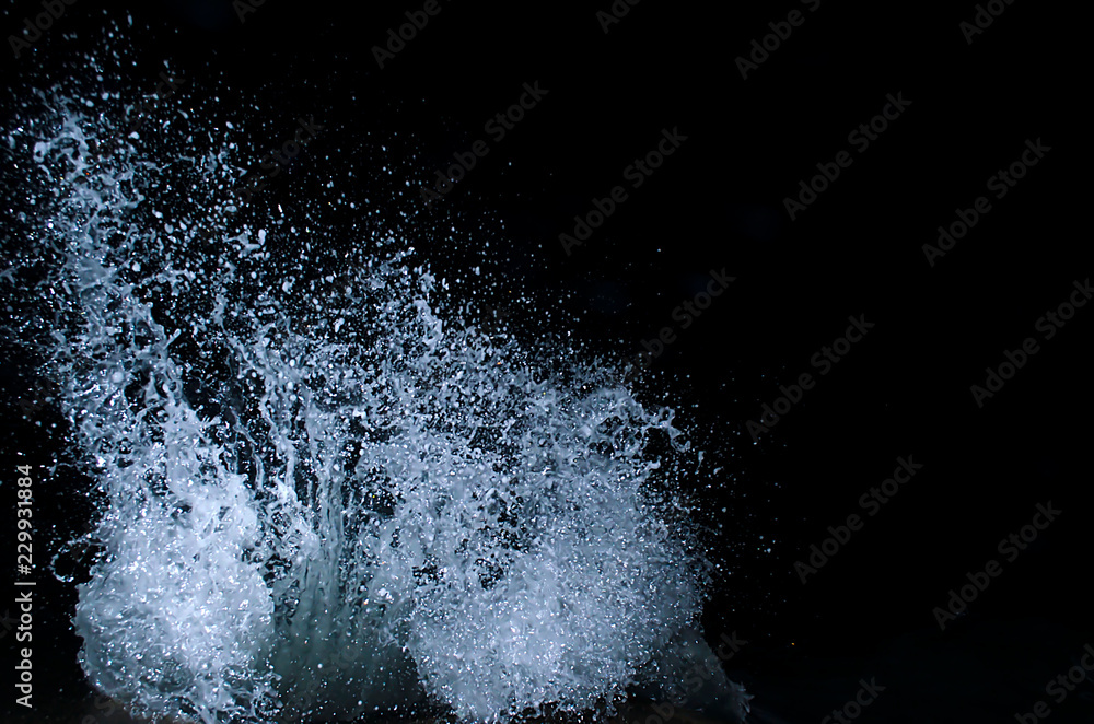 Fototapeta premium Splashing wave on the Black sea.