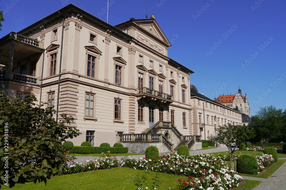 Barockpalast Prinzenbau im Prinzengarten Sigmaringen