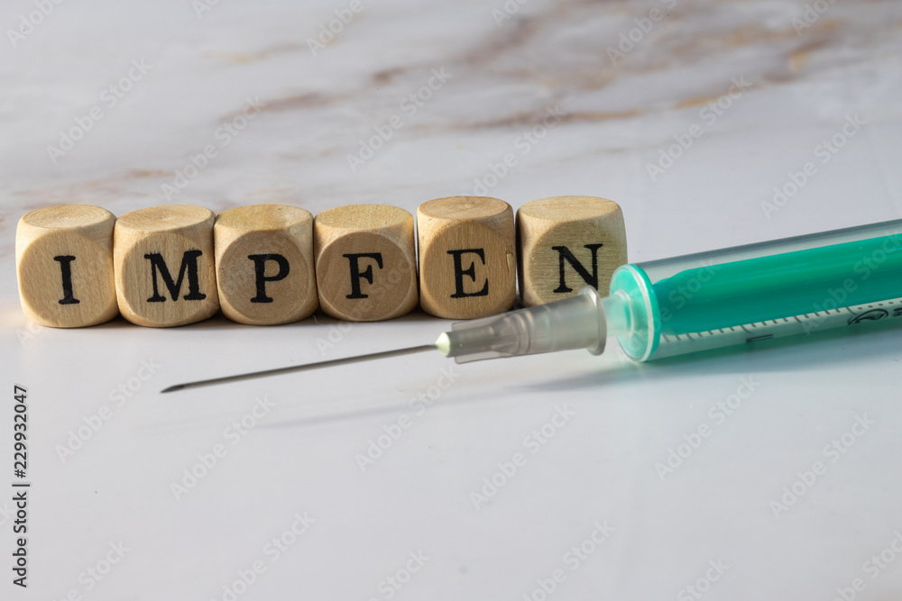 Obraz premium Impfen