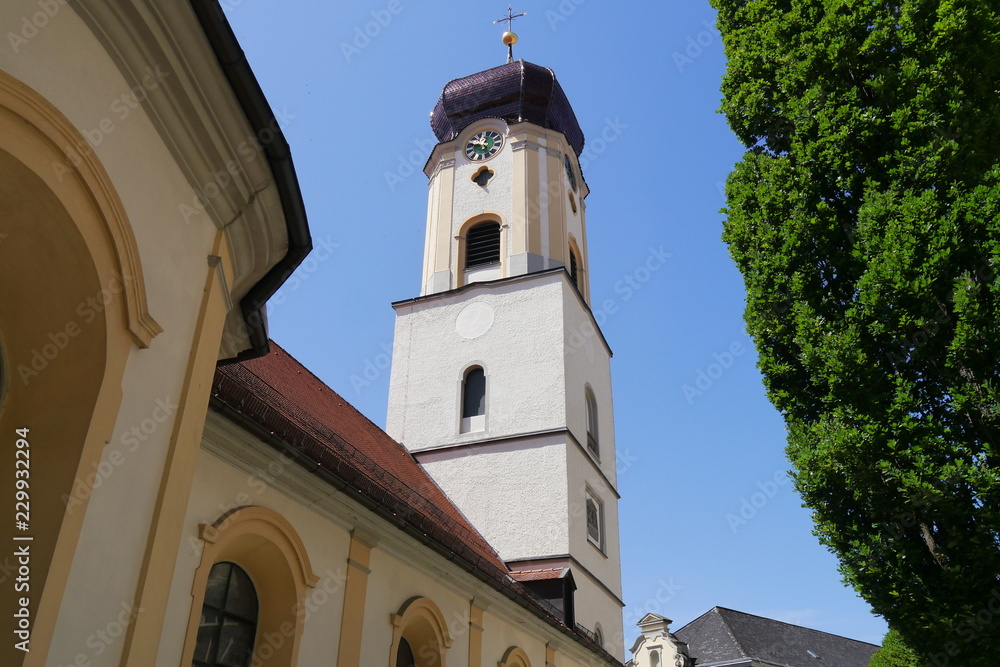 Barocker Kirchturm Schlosskirche Sigmaringen