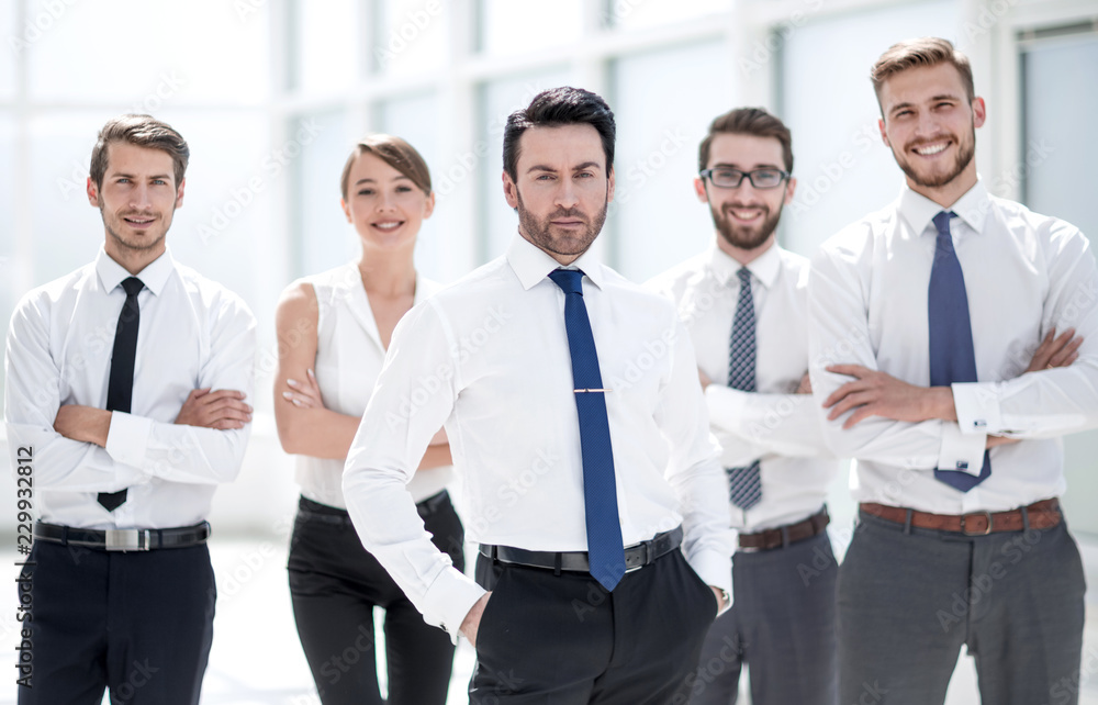 professional business team standing in the office professional business team standing in the office