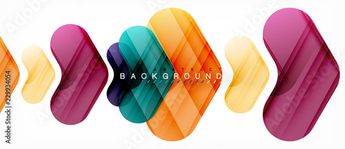 Colorful glossy arrows abstract background