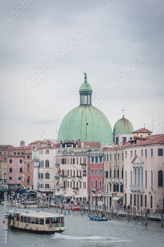 Venice View over canal Chiesa di San Simeone Piccolo