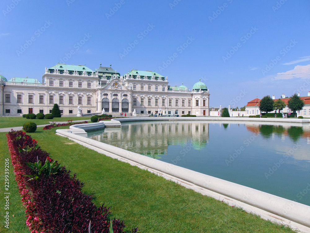 Fototapeta premium view of the upper Belvedere in Vienna