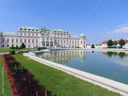view of the upper Belvedere in Vienna