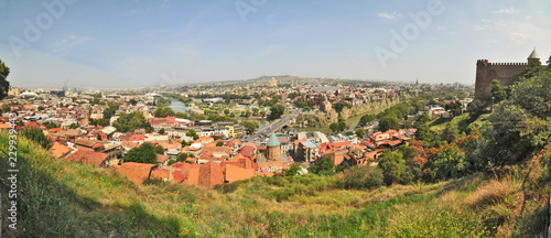 Tbilisi - the capital and the largest city of Georgia, lying on the banks of the Kura River
 #229939443