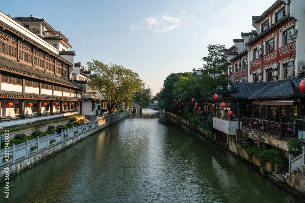 Chinese Old city scenery, tourist city