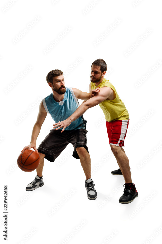 Game of two basketball players