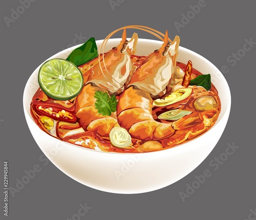 Tom yum kung Thai food
