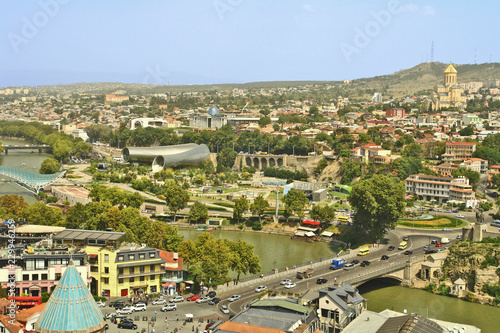 Tbilisi - the capital and the largest city of Georgia, lying on the banks of the Kura River
 #229946259