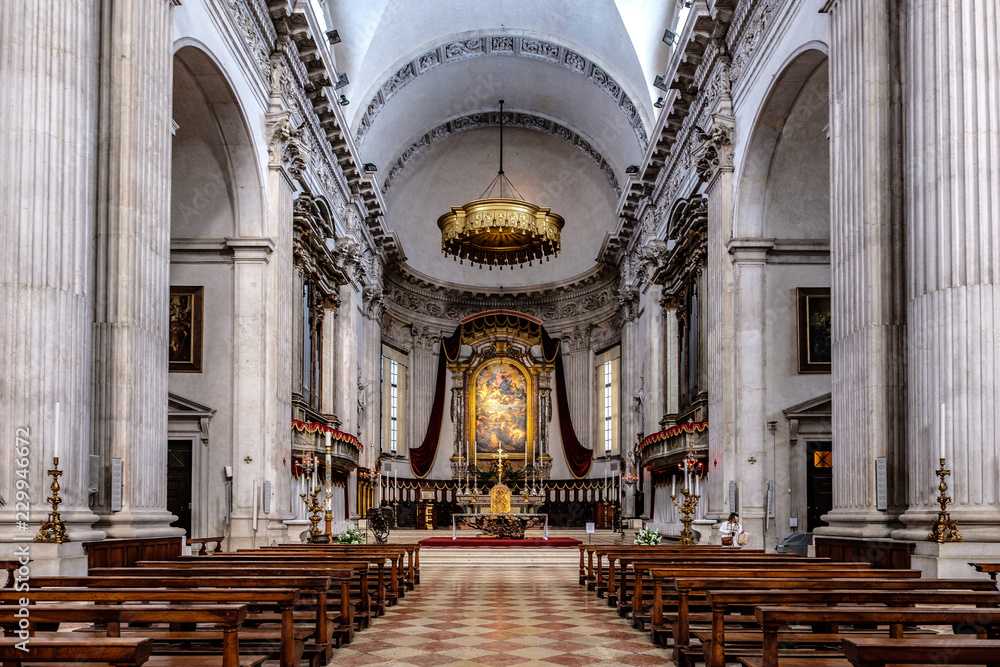 Fototapeta premium Brescia, Duomo Nuovo