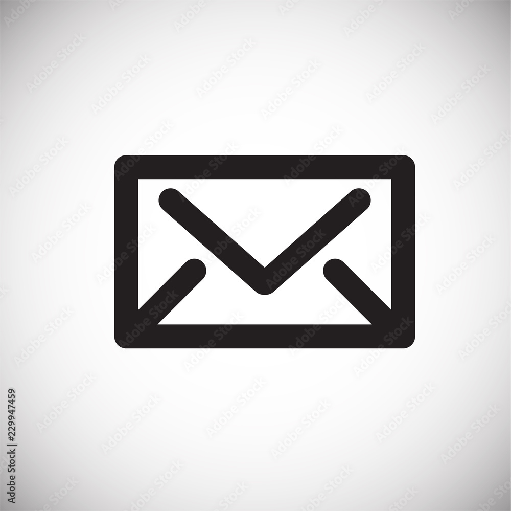 Mail envelope on white background icon Mail envelope on white background icon