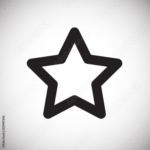 Star favorites on white background icon