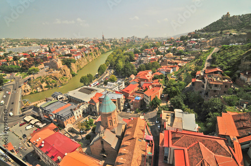 Tbilisi - the capital and the largest city of Georgia, lying on the banks of the Kura River
 #229947849
