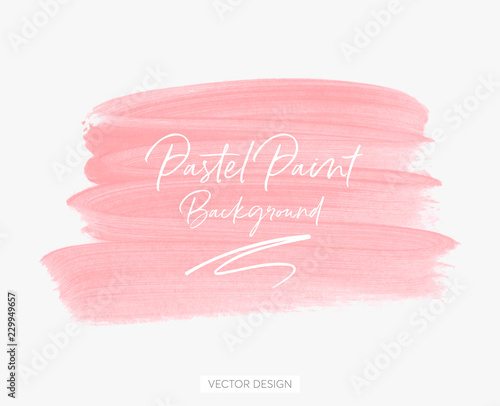 Art logo abstract brush paint texture stroke vector illustration. Perfect design for headline, logo and sale banner. 