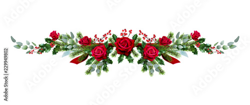 Holiday roses divider © paprika